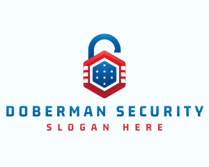 Lock Protection Security logo design