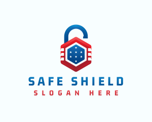 Lock Protection Security logo design