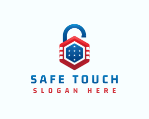 Lock Protection Security logo design