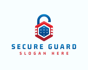 Lock Protection Security logo design