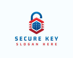 Lock Protection Security logo design