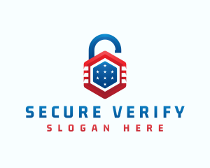 Lock Protection Security logo design