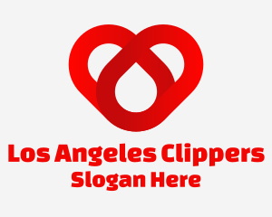 Red Charity Heart  Logo