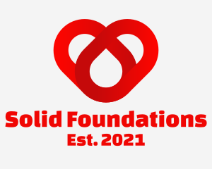 Matrimony - Red Charity Heart logo design