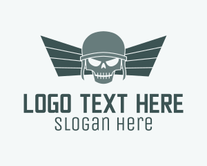 Wing Skull Airforce Logo