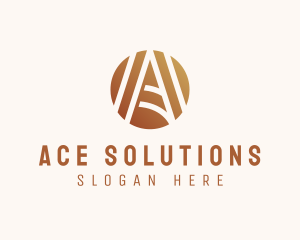 Modern Elegant Letter A logo design