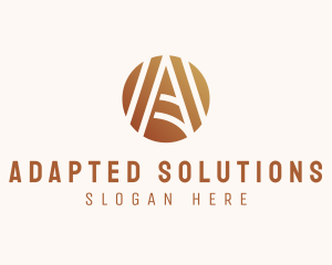 Modern Elegant Letter A logo design