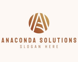 Modern Elegant Letter A logo design