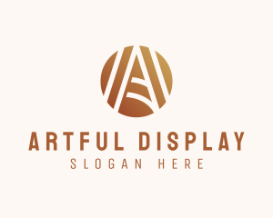 Modern Elegant Letter A logo design