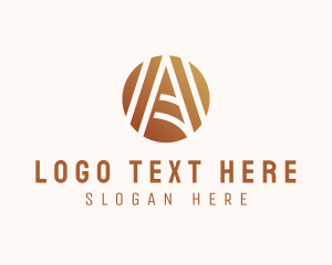 Line - Modern Elegant Letter A logo design