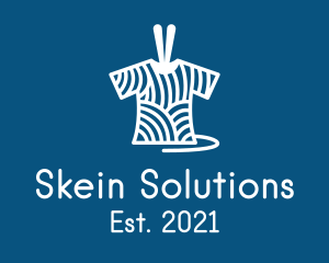 Skein - Knit Shirt Crochet logo design