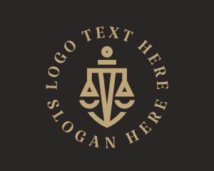 Legal - Legal Judicial Shield Scales logo design