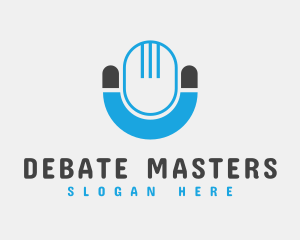Debate - Modern Deluxe Microphone logo design
