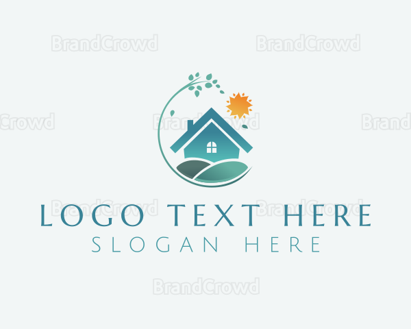 House Yard Landscaping Logo