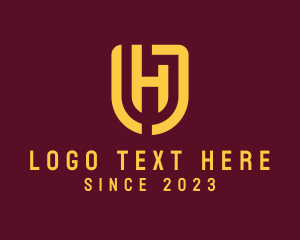 Letter H - Secure Premium Shield logo design