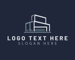 Shipping - Architectural Warehouse Facility logo design