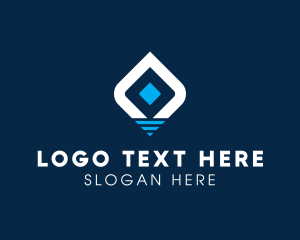 Technology - Generic Digital Diamond logo design