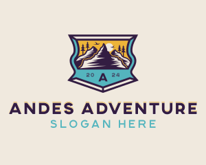 Mountain Hiking Adventure logo design