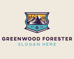 Mountain Hiking Adventure logo design