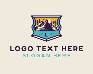 Mountain Hiking Adventure Logo