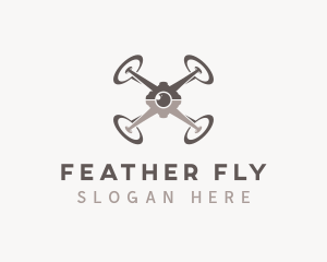 Drone Camera Surveillance logo design