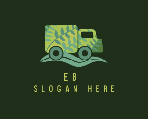 Vegetarian - Green Leaf Truck logo design