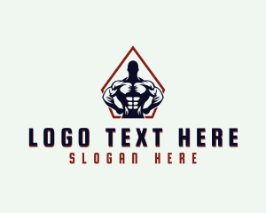 Bodybuilding - Fitness Muscular Trainer logo design