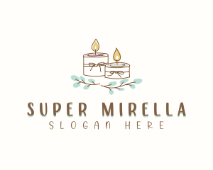 Spa - Scented Candle Wax logo design