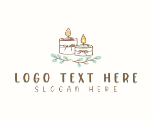 Gift Shop - Scented Candle Wax logo design