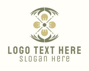 Flower Hand Gardening  Logo