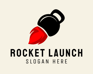 Rocket - Kettlebell Gym Rocket logo design