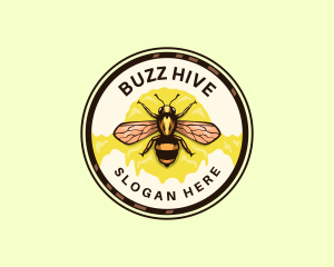 Honey Bee Insect logo design