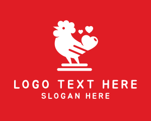 Chicken Heart Love  Logo