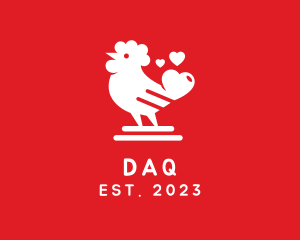 Chicken Heart Love  logo design