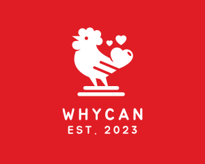 Food Store - Chicken Heart Love logo design