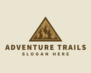 Triangle Mountain Peak logo design