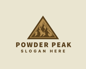 Triangle Mountain Peak logo design