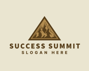 Triangle Mountain Peak logo design