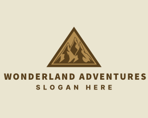 Triangle Mountain Peak logo design