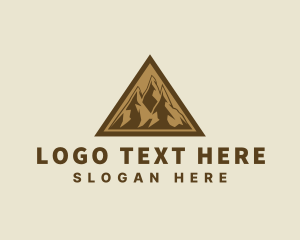 Travel - Triangle Mountain Peak logo design