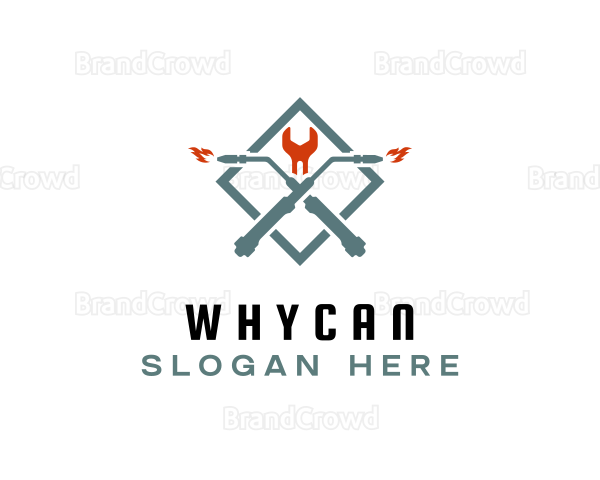 Industrial Welder Wrench Logo