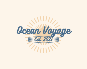 Summer Surfing Cursive logo design