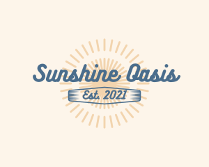 Summer Surfing Cursive logo design