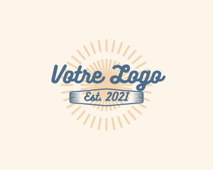 Pool Party - Summer Surfing Cursive logo design