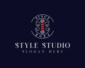 Barbershop Hairstylist Grooming logo design