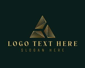 Premium Luxury Pyramid logo design