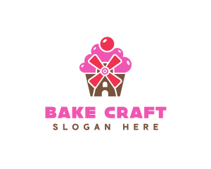 Cupcake Mill Bakery logo design