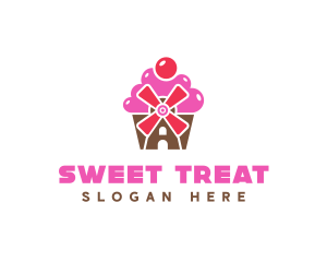 Cupcake Mill Bakery logo design