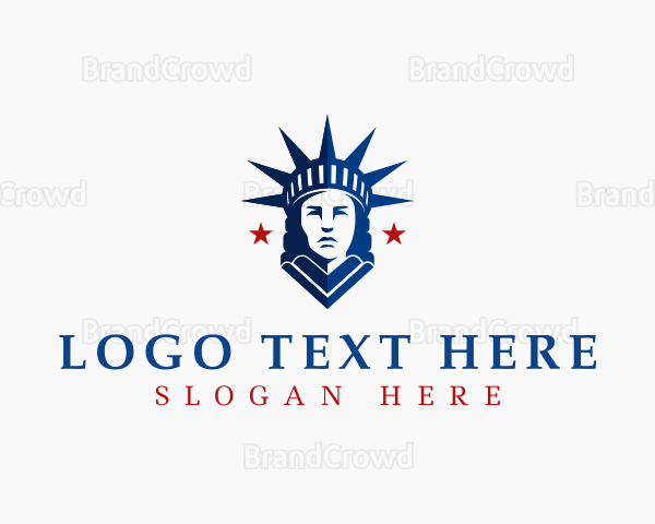 Lady Liberty Statue Logo