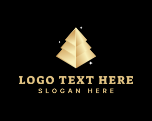 Gold - Luxury Pyramid Agency logo design